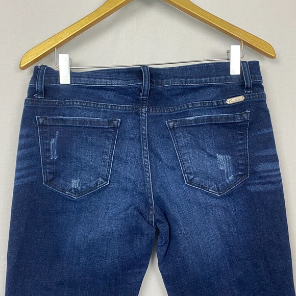 KanCan Jeans Women 9 28 Skinny Moto Distressed Ankle Fray Raw Hem 31x28 KC8201SD - Picture 3 of 13